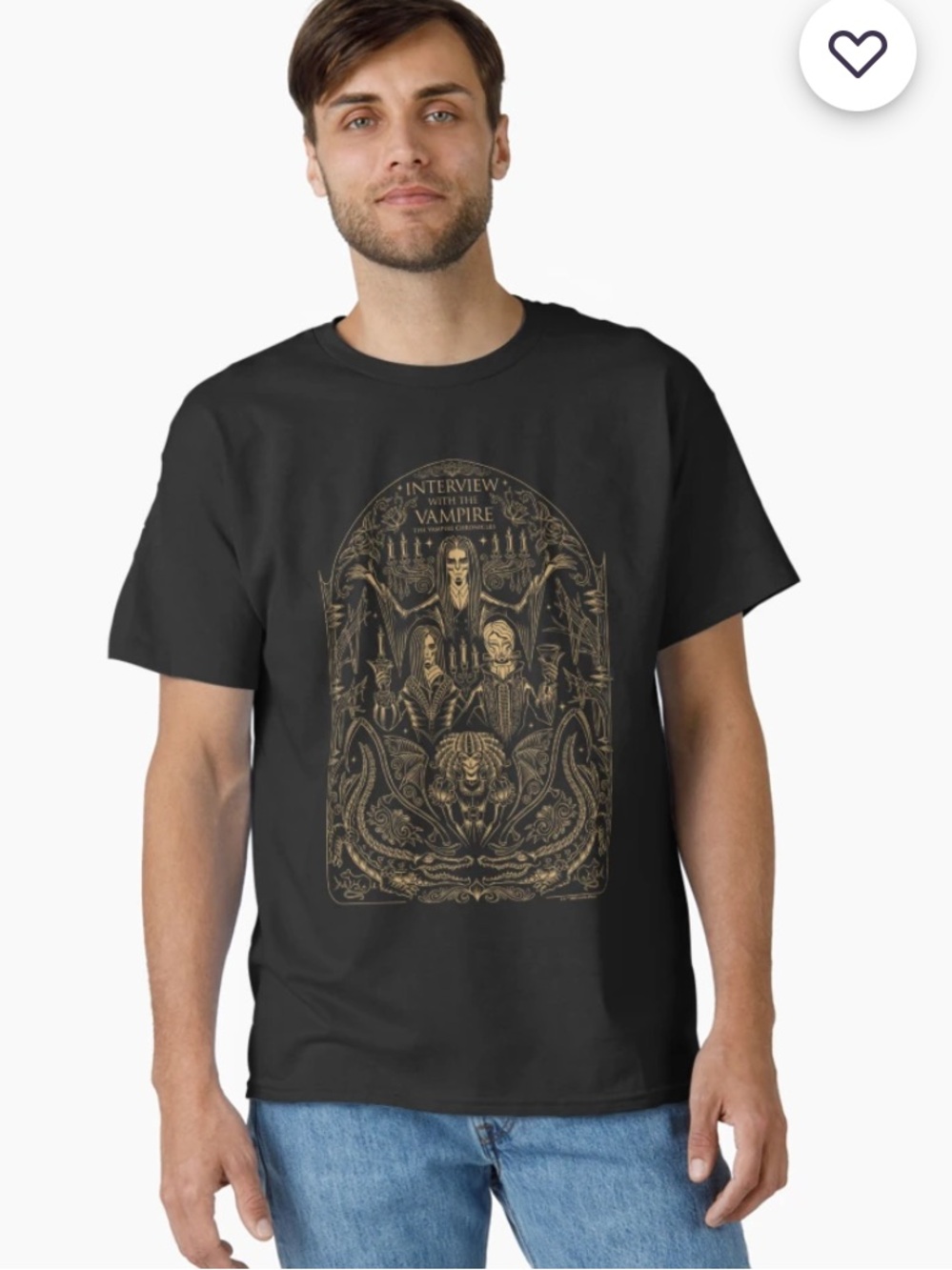 Interview With The Vampire Black Graphic T-Shirt size XL